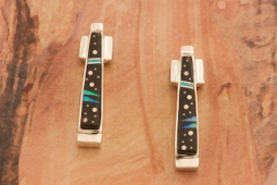 Calvin Begay Starry Night Sterling Silver Earrings